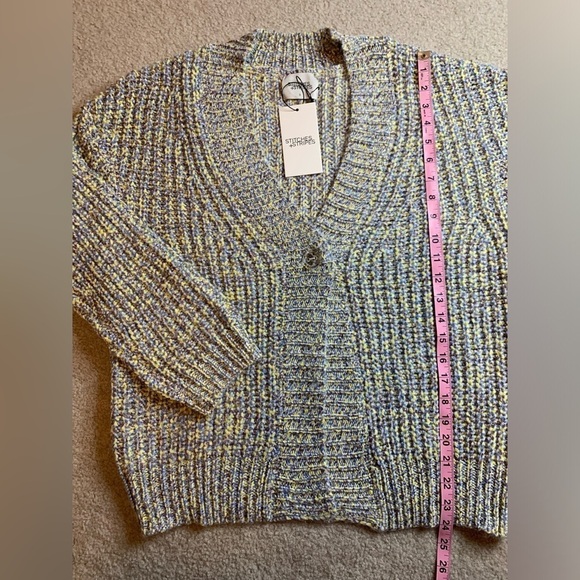 NWT Stitches + Stripes Cardigan Ribbed Sweater Women Small - Picture 4 of 7